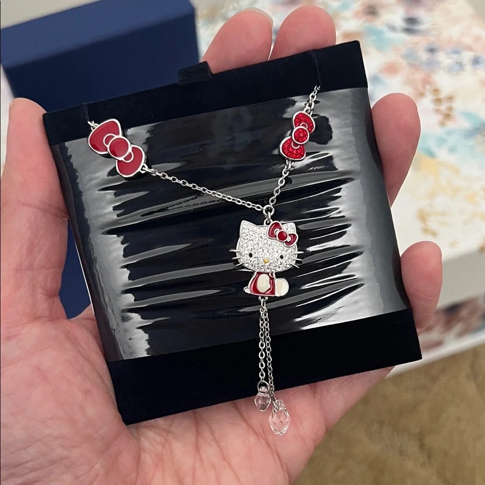 Swarovski x Hello Kitty Red and Silver Necklace - Picture 2 of 5